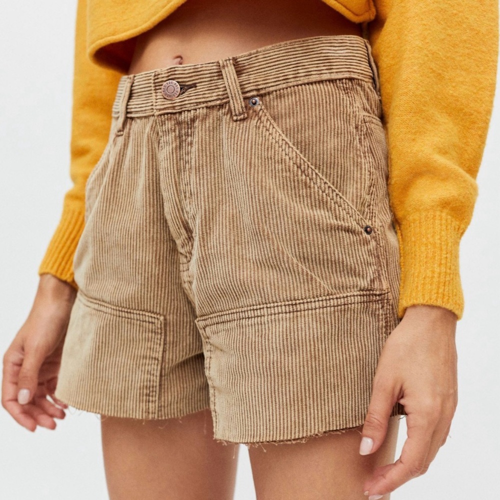 BDG High-Waisted Corduroy Cutoff Carpenter Short